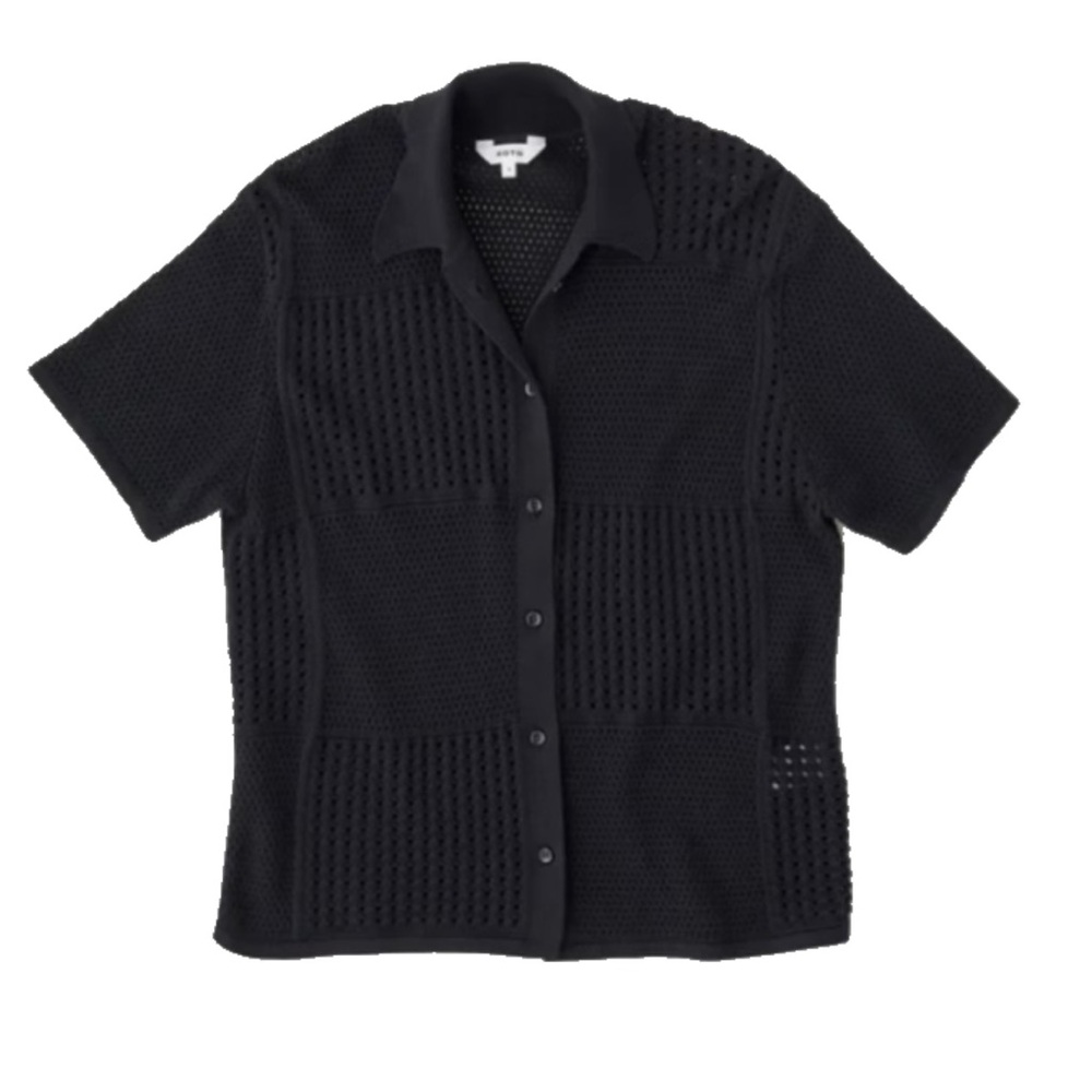 Kotn crochet camp shirt